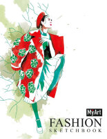 _SketchBook(ПрофПр)(тв) MyArt Fashion Дама в красном пальто (на спирали) [4680088406282]