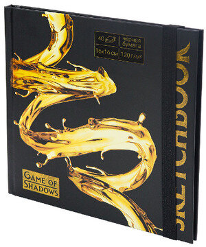 _SketchBook(Миленд) Блокнот д/зарисовок_ЧернаяБумага "Golden style" [40л.;120г/м2;лам.обложка] (С40-4072)